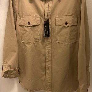 Banana Republic Men’s Utility Shirt Jacket Khaki SZ S NWT